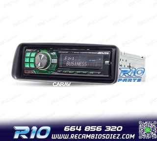 MARCO NEGRO RADIO 1-DIN PARA PEUGEOT 206 98-07