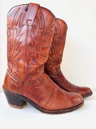 Botas de piel marrones talla 39