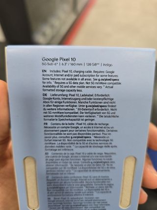 Google Pixel 10 128GB Azul