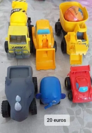 Excavadora y Camión XL Naranja