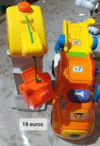 Excavadora y Camión XL Naranja