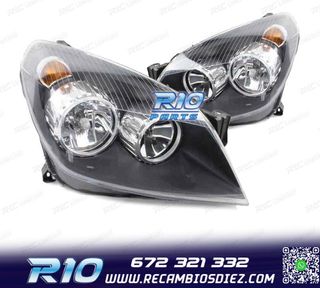 FAROS PARA OPEL ASTRA H FONDO NEGRO 04-11