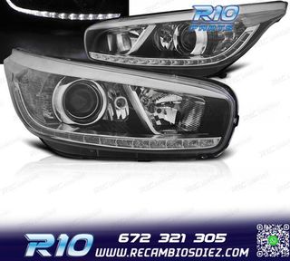 FAROS KIA CEED II 12-18 LUZ DIURNA LED NEGROS
