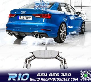 SILENCIOSO ESCAPE AUDI A3 SEDAN 13-20 LOOK S3