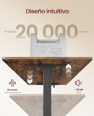 Escritorio Elevable Eléctrico VASAGLE 160x80