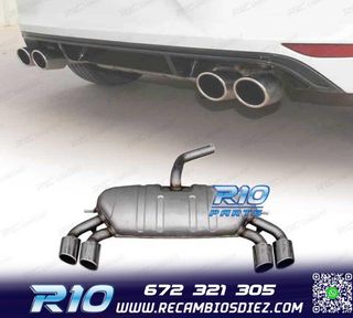 SILENCIOSO ESCAPE AUDI A3 S LINE HATCHBACK 13-20 LOOK S3