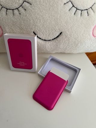 Cartera iPhone Cuero MagSafe Rosa