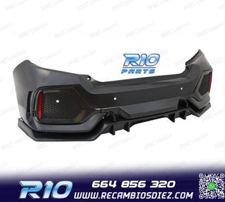 PARAGOLPES TRASERO HONDA CIVIC 16- LOOK TYPE R