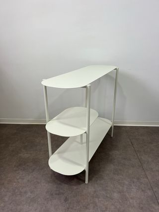 Estantería diseño metal blanco 3 niveles