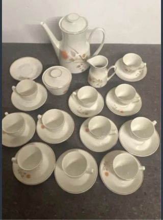 Juego de café de porcelana