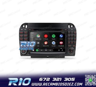 RADIO GPS ANDROID 10 PARA MERCEDES S W220 98-05