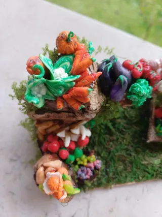 Presepe bottega frutta e verdura