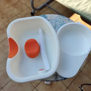 Lavacabezas y cuña sin estrenar