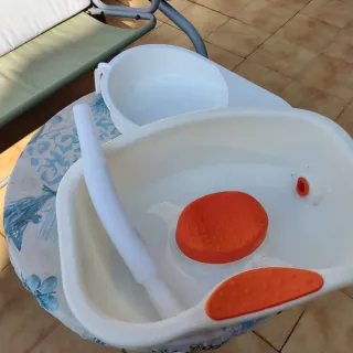 Lavacabezas y cuña sin estrenar