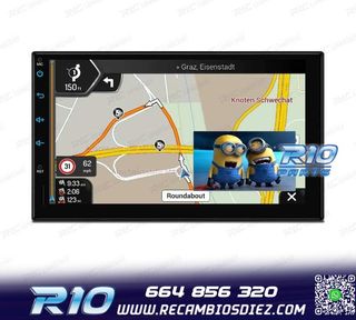 RADIO GPS ANDROID 12 HD TACTIL BLUETOOTH USB SD