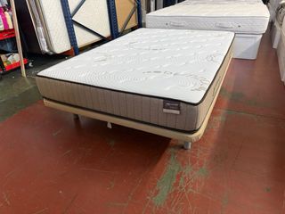 BASE TAPIZADA Y COLCHON VISCOLCHON 135x190