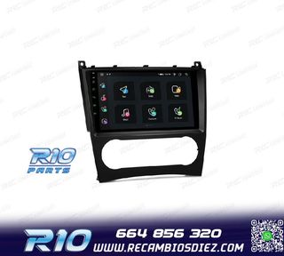 RADIO GPS ANDROID 13 PARA MERCEDES CLASE C W203 CLK W209 G W