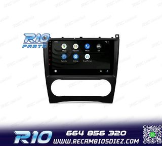 RADIO GPS ANDROID 13 PARA MERCEDES CLASE C W203 CLK W209 G W