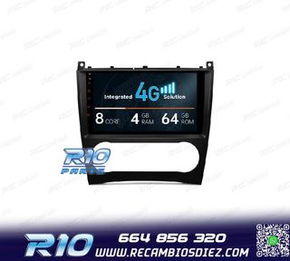 RADIO GPS ANDROID 13 PARA MERCEDES CLASE C W203 CLK W209 G W