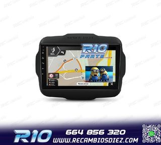 RADIO GPS ANDROID 14 PARA JEEP RENEGADE 15-20