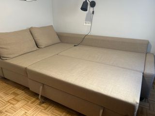 Sofá Cama IKEA Beige Tela