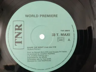 Vinilo World Premiere Share The Night 1984