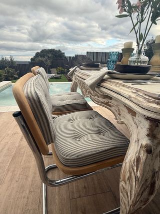 Conjunto Sillas Cesca Originales Madera y Metal