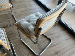 Conjunto Sillas Cesca Originales Madera y Metal