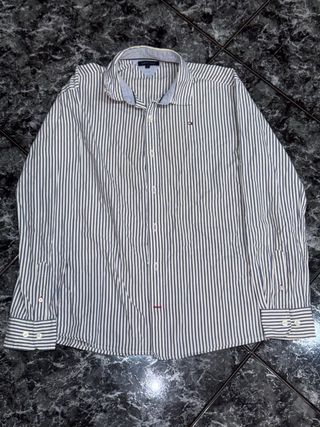 Camisa Rayas Tommy Hilfiger Azul/Blanco