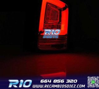 PILOTOS VOLKSWAGEN VW T6 TRANSPORTER 15-19 LED DINÁMICO ROJ