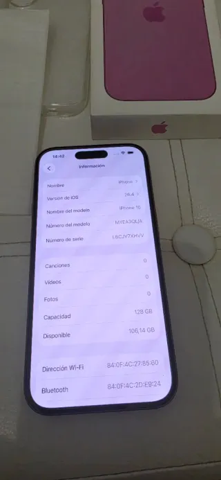 iPhone 16 Rosa 128GB Impecable SOLO HOY