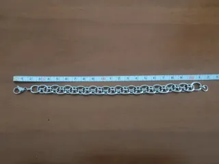 Bracciale Acciaio Maglia Grande
