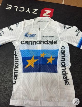 Maillot Campeón Europa UEC Cannondale. Talla S