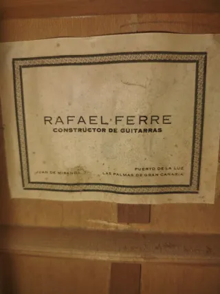 Guitarra Española Rafael Ferré