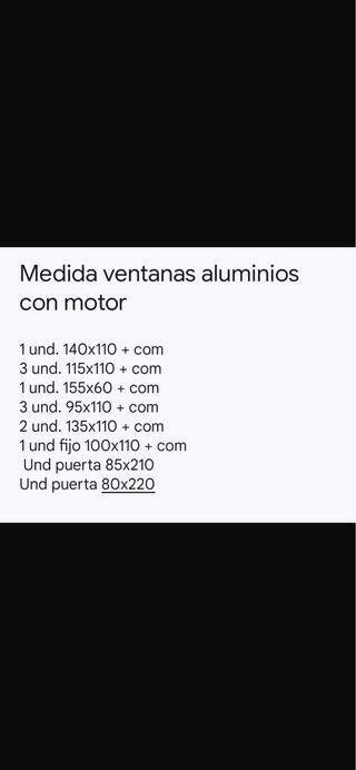 Ventanas de aluminio