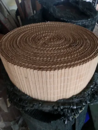 Estor enrollable de bambú 105cm