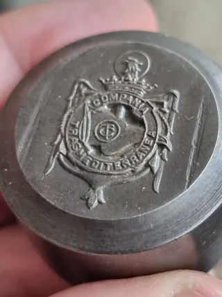 Cuño antiguo de la Compañía Trasmediterránea.