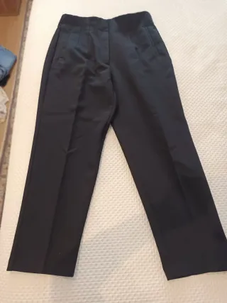 Calças Zara cintura subida XL pretas