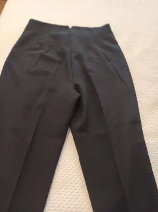 Calças Zara cintura subida XL pretas