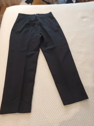 Calças Zara cintura subida XL pretas