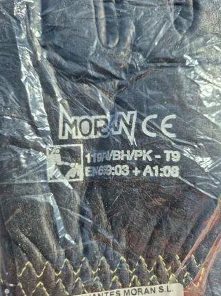 Guantes Bombero Moran Talla 9 Negro/Amarillo