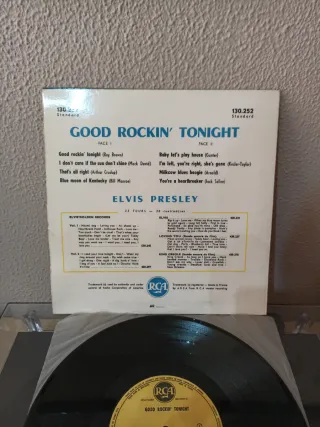 Vinilo Elvis Presley Good Rockin' Tonight 25cm