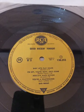 Vinilo Elvis Presley Good Rockin' Tonight 25cm