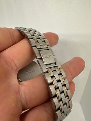 Reloj Seiko Zafiro Dos Tonos Oro y Plata