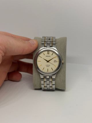 Reloj Seiko Zafiro Dos Tonos Oro y Plata