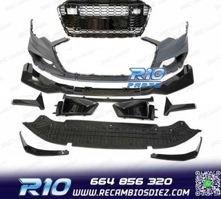PARAGOLPES DELANTERO AUDI A6 18- LOOK RS CARBONO