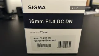 Sigma 16mm F1.4 DC DN Objetivo