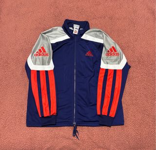 Chaqueta Adidas Vintage 90s Y2K Azul Roja
