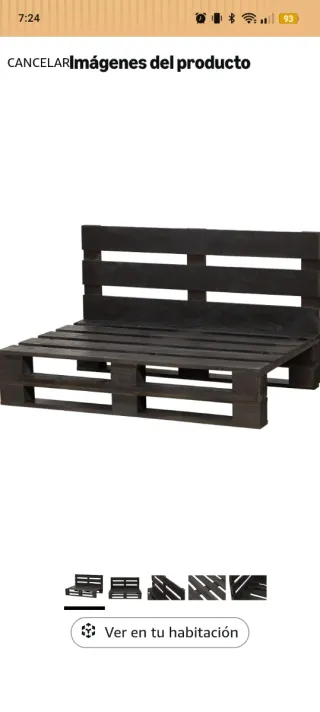 Palets Chillout negro