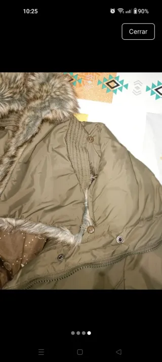 Chaqueta acolchada verde